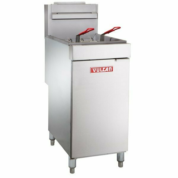 Vulcan LG500-2 65-70 lb. Liquid Propane Floor Fryer - 150000 BTU 901LG500L